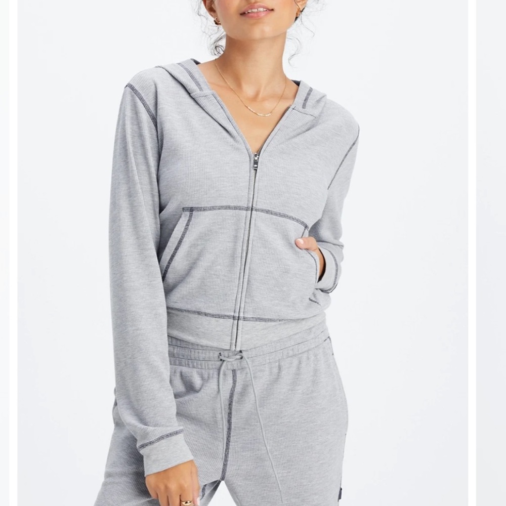Fabletics Zip-up Waffle Hoodie